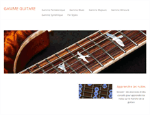Tablet Screenshot of gamme-guitare.com